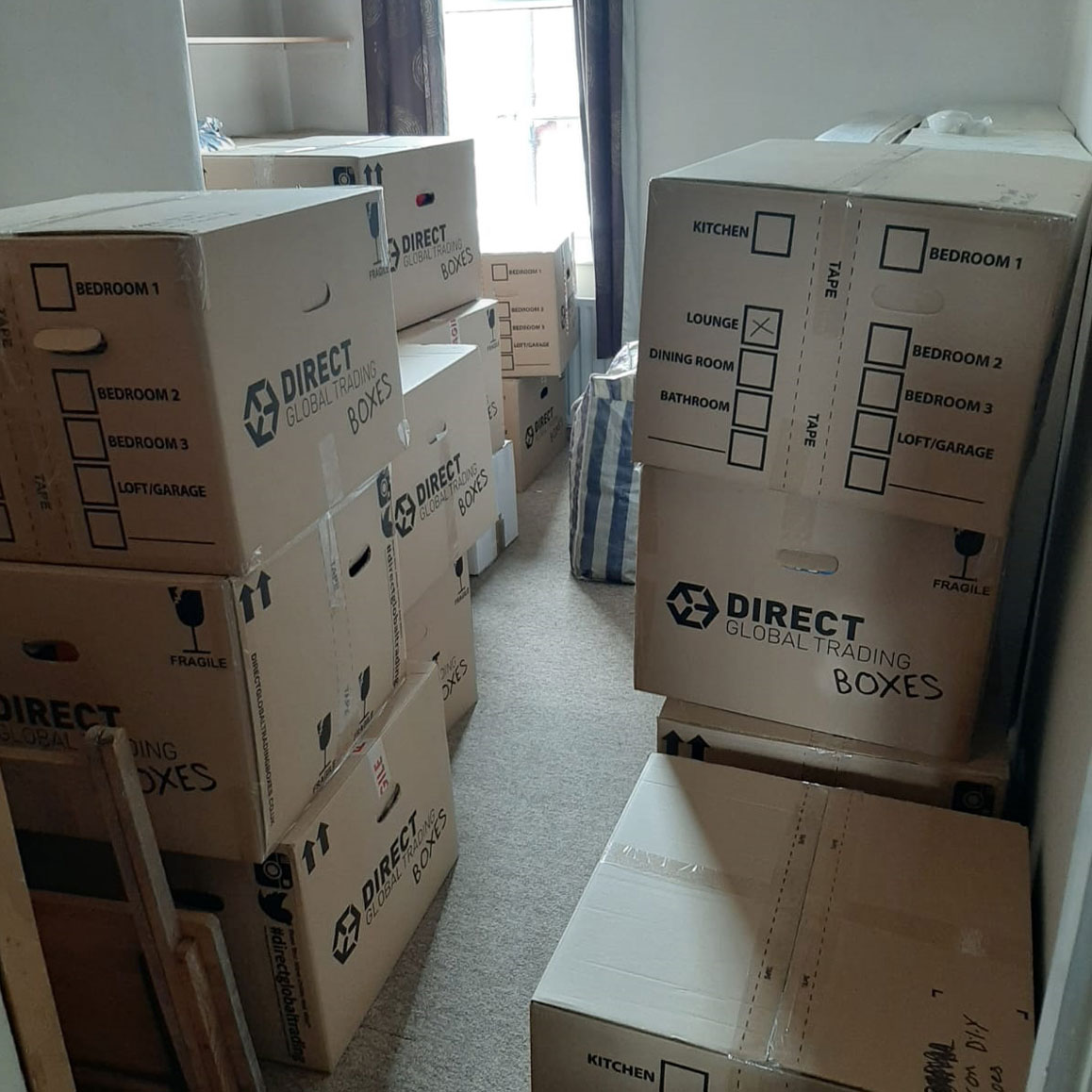 Packed Boxes for Removing